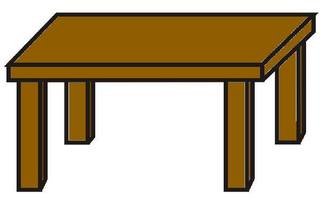 Tisch - Tisch, Küchentisch, Anlaut T, Möbel, Wörter mit sch